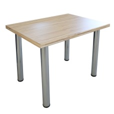 Masa cu picioare crom si blat artar 38mm